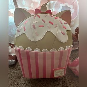 Loungefly Disney The Aristocats Marie Cupcake Mini Backpack and Matching Wallet.